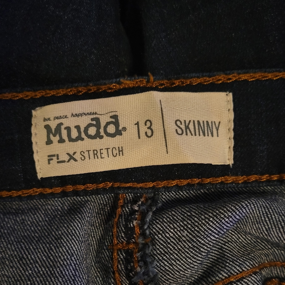 Dark Blue Ripped Mudd Jeans - Picture 5 of 6